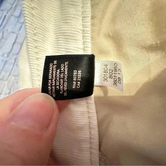 Victoria’s Secret VS Pencil Off White Corduroy Pants - Picture 3 of 14